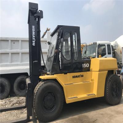 China Carretilla elevadora diesel usada 15 Ton Fd 150 hecho en Japón, carretilla elevadora 15ton de KOMATSU en venta