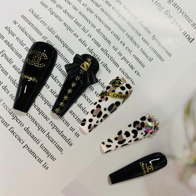 China 2021 NEW easy wear design coffin full cover ABS FAKE NAILS press on nail high quality for sale