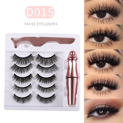 China More than 200 styles to choose 2021 newest styles 3pairs 5pairs magnetic eyeliner and wholesale magnetic lashes 6d lashes for sale