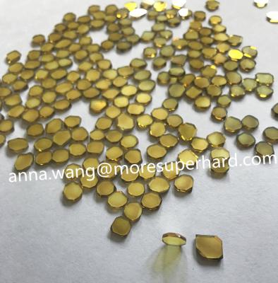 China Single Crystal Diamond Plate,yellow MCD, SCD plate,A grade CVD for sale