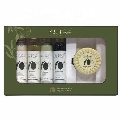 China Clean Organic Bath Olive Oil Bath Set Natural Amenities for sale