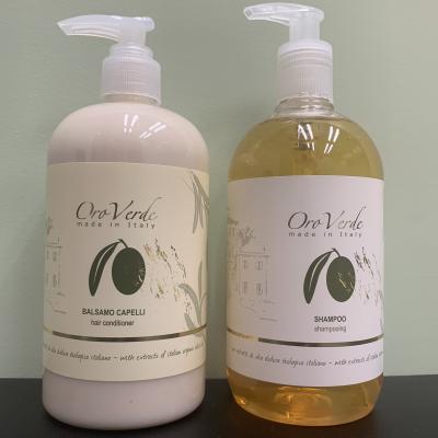 China Hotel Exquisite Disposable Amenities Detercom Olive Oil Shampoo And Conditioner 500ml Set Hotel Amenities for sale