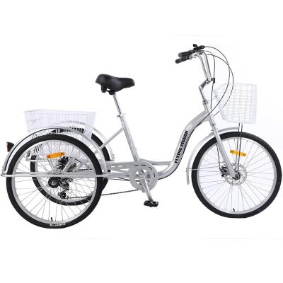 China Adult Cargo Tricycle with Shopping Basket (FP-TRI22003) for sale