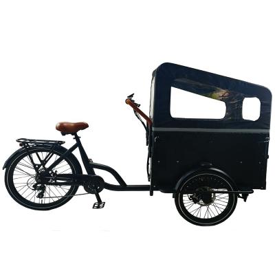 China Dutch Family Cargo Three Wheeler Cargo Style Electric Tricycle with Rainbow (FP-ETRI22002) for sale