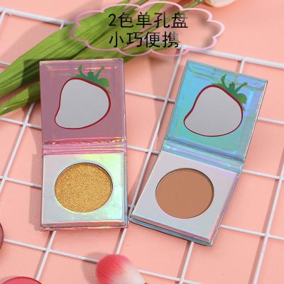 China 2021 new sunscreen trend makeup highlighter palette with mirror compact private label highlighter bar makeup for sale