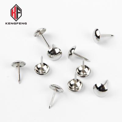 China Decorative sofa furniture accessories iron upholstery nails 11mm diameter nickel sofa decorative nail for furniture decoration for sale