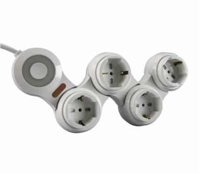 China Residential Individual Switches 4 Way Computer Outlet Power Strip Socket Residential Extension Socket for sale