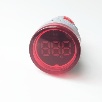 China D001-22HZ LED Digital Display Frequency Meter Hz Meter AC24V-500V Digital Only NC -20~55℃ 0~99hz; ZHE Tiqpit 22mm D001-22HZ for sale