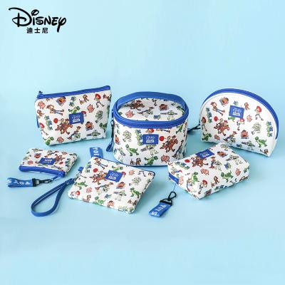 China Original Disney Bag Fashion Toy Story Makeup PVC Cosmetic Case 6Pcs Set Girls Makeup Package Coin Purses for sale