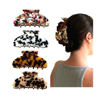 China Fashion Lovely Leopard Hair Claws For Women Hair Accessories Colorful Daily Use Hair Claws for sale