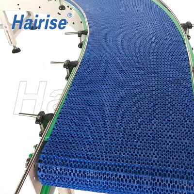 China Heat Resistant Hairise Modular Slat Baffle Pallet Guard Belt Aluminum Conveyor Belt System for sale