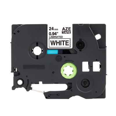 China Aimo Aze 24mm COMPATIBLE Black Tze-251 Stocked White Label Tape For Brother for sale