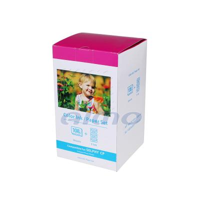 China COMPATIBLE kp selphy 108 photo paper for ca selphy cp910 printer for sale