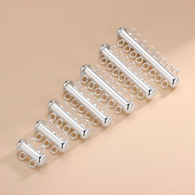 China Jewelry Fitting Wholesale Jewelry Findings DIY Jewelry Making Supplies Layer Chains Accessories Metal Slide Lock Clasp for sale