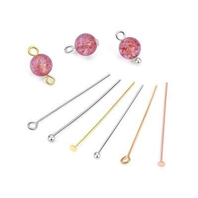 China Jewelry Making 925 Sterling Silver DIY Accessories Pin Gold Plated Bracelet Needle Connectors For Jewelry Making for sale