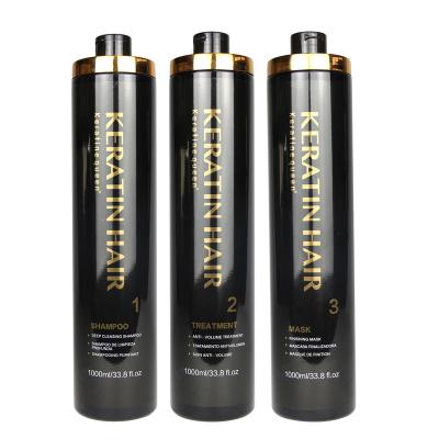 China Hot Sale Manufacturer 1000ml*3pcs Keratin Hair Treatment Shampoo Keratin Straightening Cream For Keratin Hair for sale