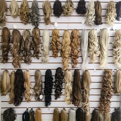 China X-Ring High Quality Synthetic Hair Wholesale Afro Curly Drawstring Pony Tail Hairpiece Brazilian Curly Ponytails Extensions for sale