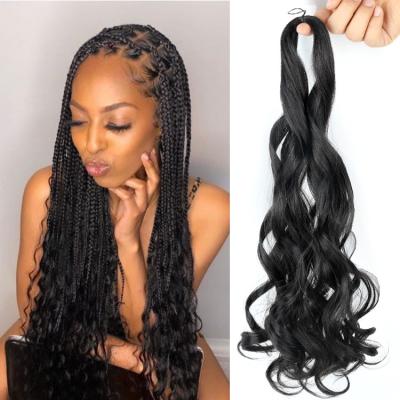 China Synthetic Pony Style Braiding Hair Curly Hair Spiral Braid Spiral Braids 24