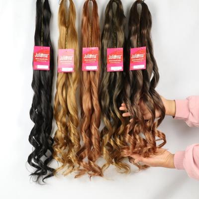 China Yaki Hair Synthetic Julianna Hair Braiding Hair Wholesale Braiding Braids For African Women Afro Loose Wavy Attachment ASAP for sale