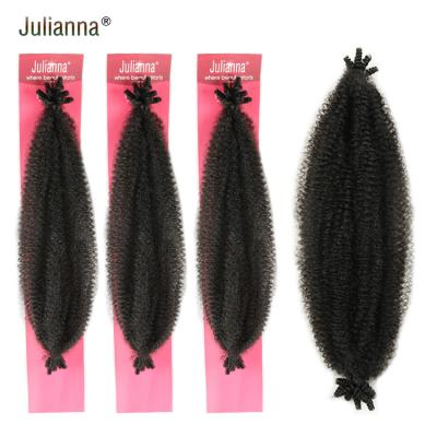 China Kanekalon Juliana Kanekalon Afro Spring Twist 16 Inch Ombre Extension Hair Bob Red Crochet Braided Spring Afro Soft Twist Hair for sale