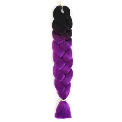 China 32 Inch 165G HIGH TEMPERATURE SYNTHETIC Fiber Two Tone Color Synthetic Hair Ultra Fiber Braid for sale