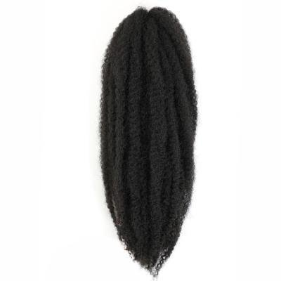 China KANEKALON FIBER Julianna Morgan Hair 18 Inch 60G Synthetic Fiber Premium Afro Marley Curly Braid Hair Extension for sale