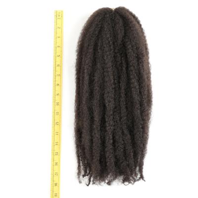 China Free Sample 60g Kanekalon 18inch Two Tone KANEKALON FIBER Synthetic Cuban Crochet Braid Short Soft Dread Marley Twist Braid 100% Soft Afro Kinky Curly Hair for sale