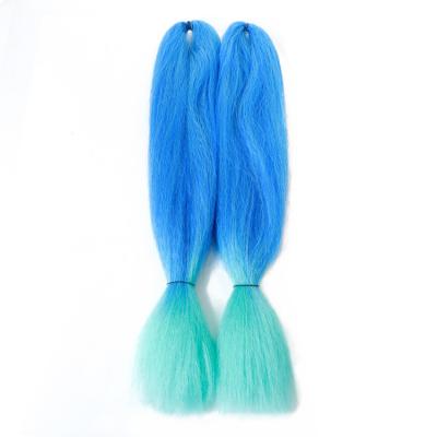 China Wholesale Kanekalon Fiber Kanekalon Hair Braiding Extensions 100% Synthetic Braid Ombre Hair Wholesale 60g Kanekalon Jumbo Braid for sale