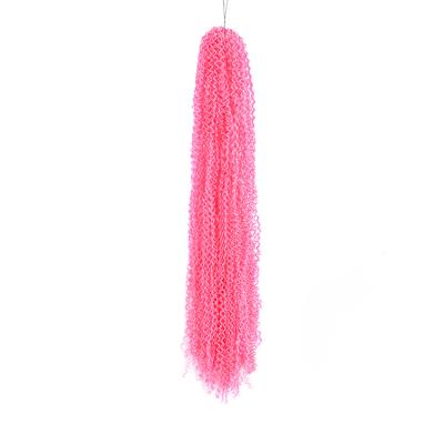 China High Quality Korean Straight Fiber Zizi Braids Micro FIBER KOREAN HAIR Pink Synthetic Hair for sale