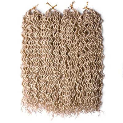 China 18in PREMIUM SYNTHETIC HAIR 24strands Japanese ombre kanekalon curl afro synthetic faux locs braid hair for sale