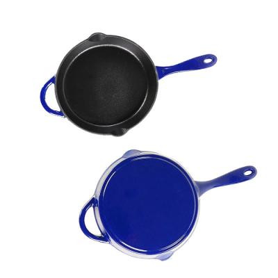 China Sales Durable Cast Iron Pan Light Hot Iron Without Pan Handle Lid Single Stick Frying Pan Non for sale