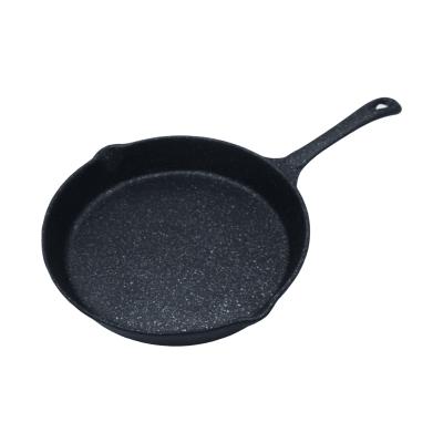 China New Design Durable Diamond Heavy Duty Non-Stick Cast Iron Frying Pan Skillet for sale