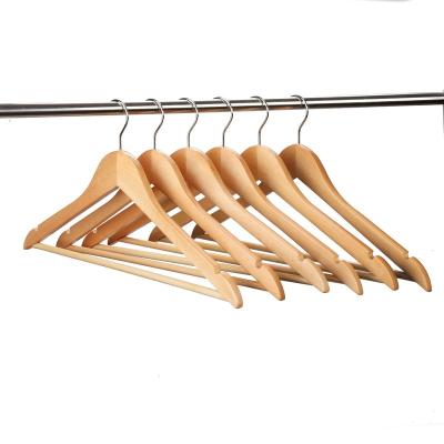 China High Quality Wooden Hangers LOGO Wooden Cloths Hangers Custom Made From Modern Factory for sale