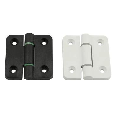 China Heavy Duty Hinge Hardware Nylon Hinge Cabinet Hinges Black Metal Folding Plastic Door End Hinges for sale