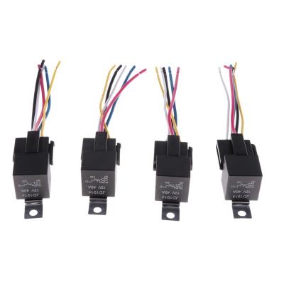 China 30/40 Amp Relay Sealed Harness 12V 5-PIN SPDT Automotive Relay Socket With 5 Wires for sale