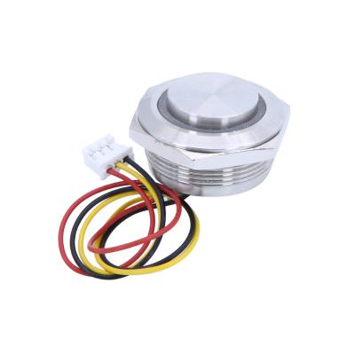 China Control 19mm Push Button Switch Industrial Push Button Switch 5A 250V/2A 36VDC for sale