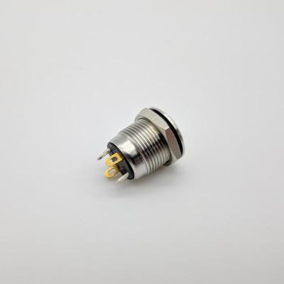 China IP65 Push Button Switch PBS-12B-M-10-R4-R3-S4 Normally Open Illuminated Waterproof Push Button Switch for sale