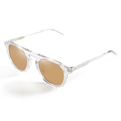 China 15 Years Experience Sunglasses 2021 High Quality Custom Made Transparent Clear Sunglasses Women Acetate for sale