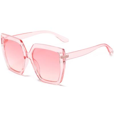 China Anti UV400 Women Fashion Oversized Big Square Sunglasses Shape Newest Sunglasses 2020 Wholesale Women Glass Shields Fashion for sale