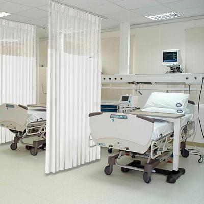 China Custom Blackout Medical Curtains 200gsm Ward Partition Polyester Hospital Partition for sale