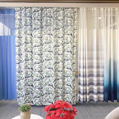 China Blackout Custom 100% Polyester Materials Printed Leaves Medical Clinic Hospital Separation Children's Hospital Curtains for sale