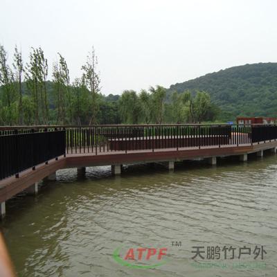 China Co Extrusie bamboe Buiten Decking Board vloer 18 voet Te koop