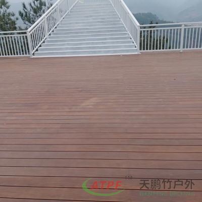 China Anti-slip bamboe buitendekplanken patio houten planken Te koop