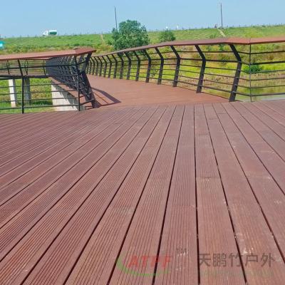 China Tablas de cubierta texturizadas de 150 mm de bambú carbonizado en venta