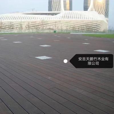 China Placas de deck sintéticas únicas Instalação para baixo de pregos Anti-corrosião ao ar livre Bambu pesado à venda