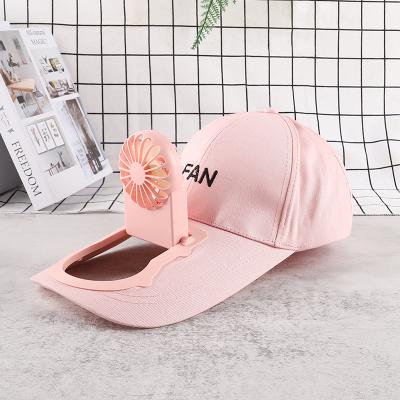 China Rechargeable Hat Fan Cap Fan Sun Hats with 3 Speed ​​Fan USB Charging Battery Outdoor Golf Hat Fan for sale