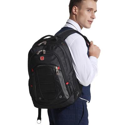 China Waterproof Durable Casual Computer Mochila Men's Mochila Backpack 19 Inch Bag Black Laptop Backpack for sale