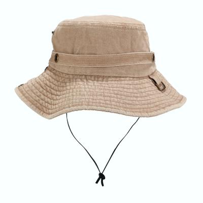 China Parasol RTS Fashion Vintage Style Bucket Hat Washed Outdoor Hat For Man for sale