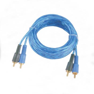 China Car Male To Male Audio RCA Cable 30ft Cable 1ft 3ft 5ft 6ft 10ft 15ft 17ft 20ft Male Audio RCA Cable for sale