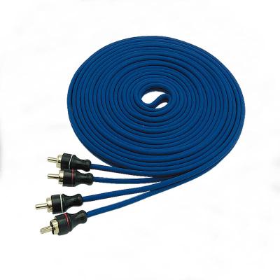 China Copper Audio Cable 1M, 1.5M, Car Audio Cable 10m 2.5M 3M 5M 8M Car Audio RCA Male To Male for sale